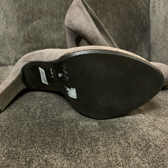 Grey Suede Heels - Picture 5 of 8